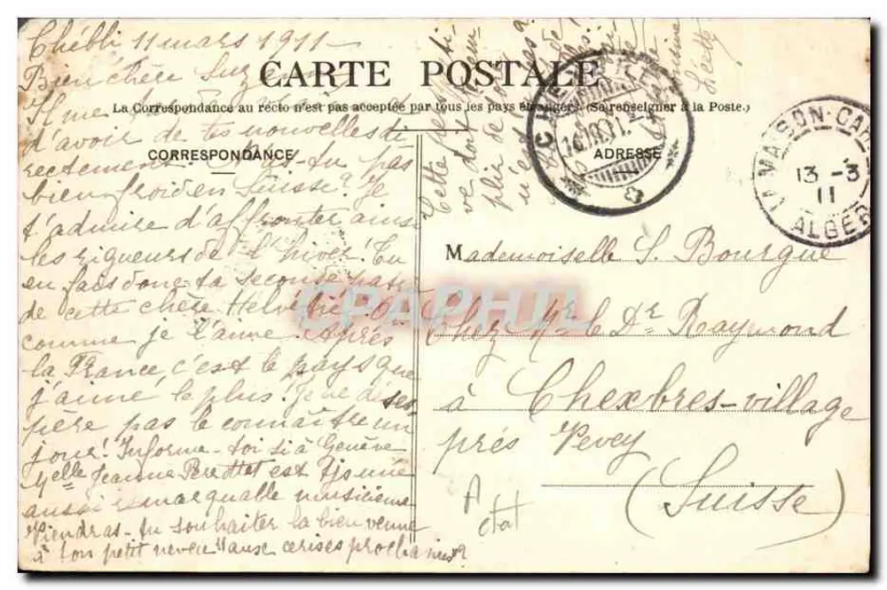 Algérie — Dans le Sud — Marchands de Dattes — Éditeur Collection Jean Cazin, n° 451 - Verso