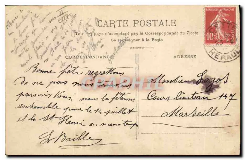 Femme en chapeau — scène de jardin avec éventail — éditeur FLO, n° 4238 - Rückseite