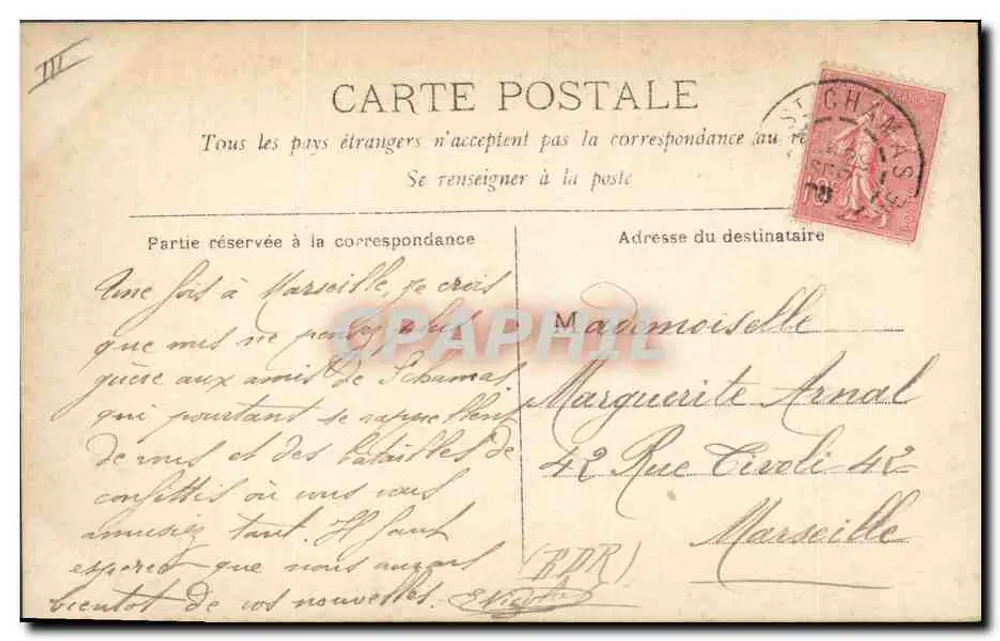 Junge Frau mit Fächer — Sommererinnerungen — Reed & Ruyer, Paris, n° 941 - Rückseite