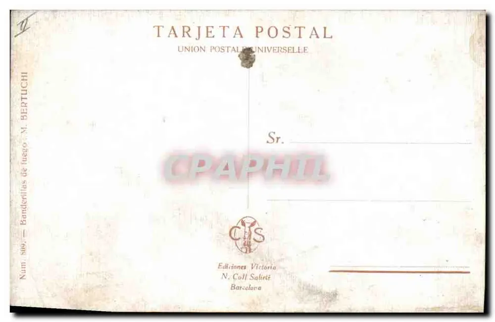 Banderillas de fogo — Edições Victoria N. Coll Saltet — N° 869 - Verso