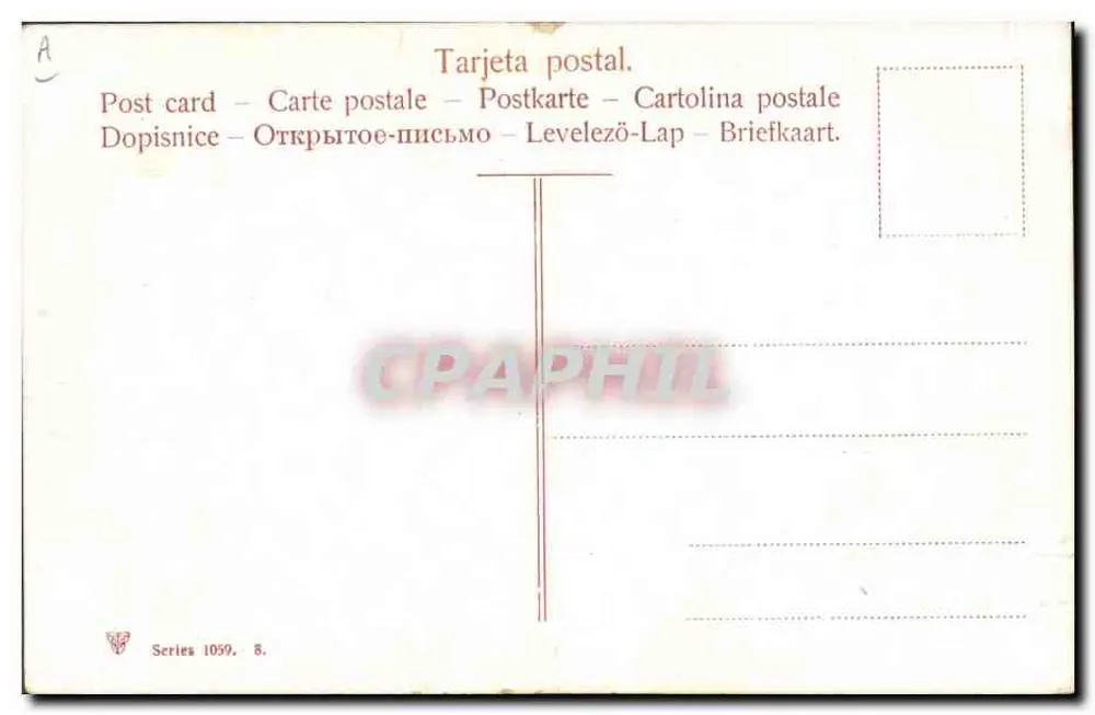 Capeo à la alimon — Serie 1059, n°8 — Verleger unbekannt - Rückseite