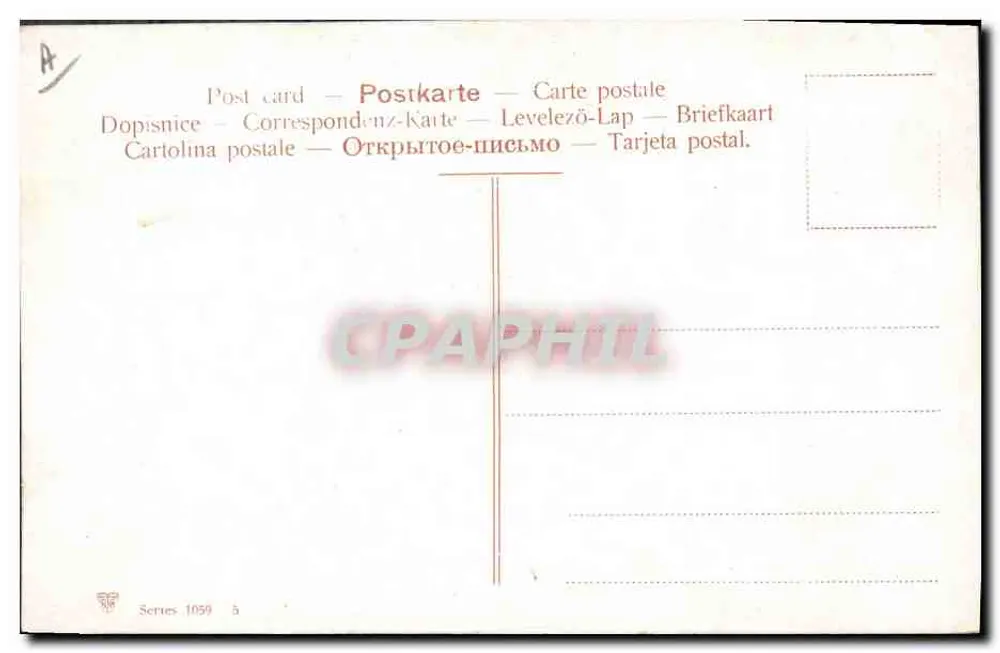 Ein Capote-Schnitt am Arm — Stierkampf-Szene — Serie 1059 - Rückseite