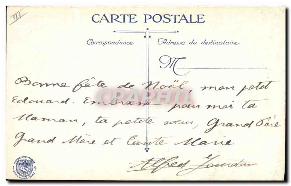 Soldados perto de um canhão — Em guerra, nosso glorioso 75 — C.V.C. - Verso