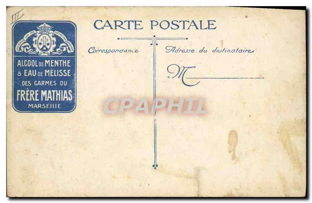 Die preußische Garde ergibt sich dem Regiment Middlesex — Menthol-Spirituosen und Melissenwasser der Carmeliten des Bruders Mathias Marseille - Rückseite