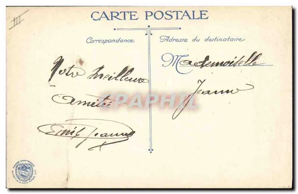 Schlacht an der Marne — Germigny-l'Évêque — Verlag L.V.D. Nr. 3 - Rückseite