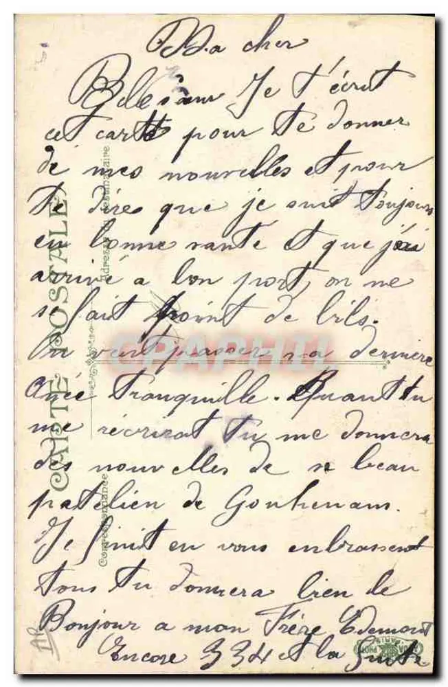 Infantaria. A sopa — 3583 — L.V. & Cie - Verso