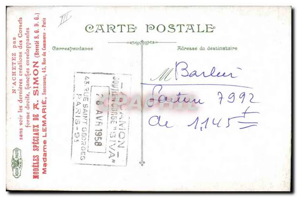 Infanterie. Die Suppe — 3583 — L.V. & Cie - Rückseite