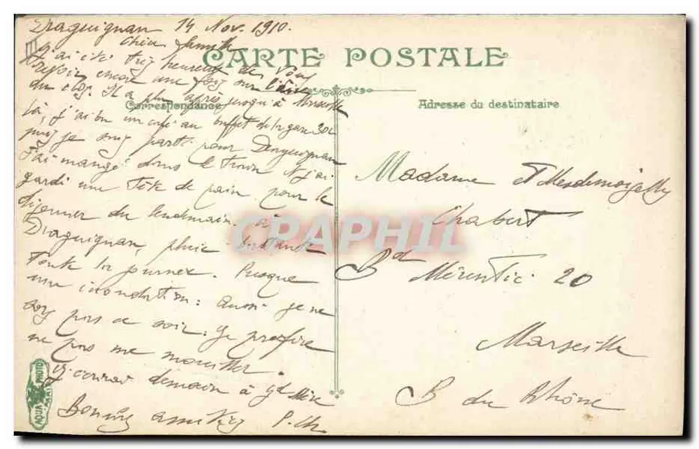 Infanteria. Seção em exercício — L.V. & Cie, n° 3810 - Verso