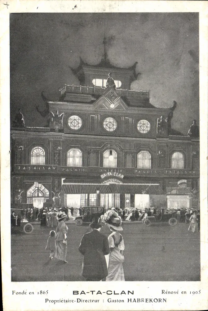 Palais Ba-Ta-Clan — Fondé en 1865, rénové en 1905 — Société Nouvelle d'Art et Décoration - Recto