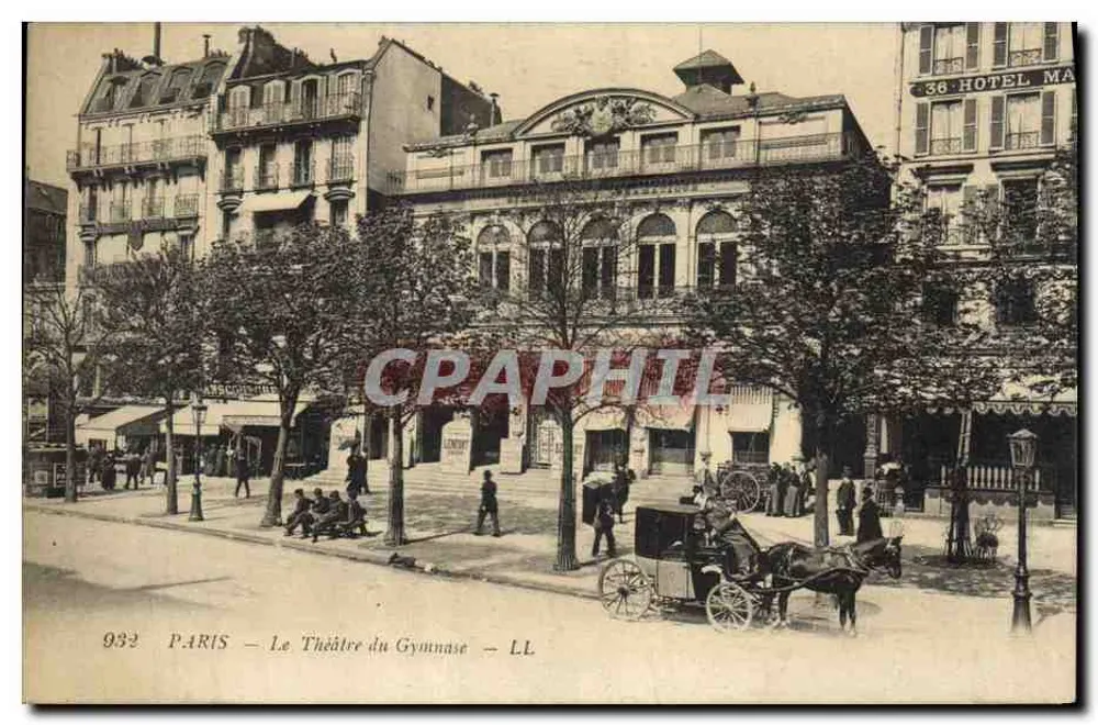 Paris — O Teatro do Gymnase — LL - Frente