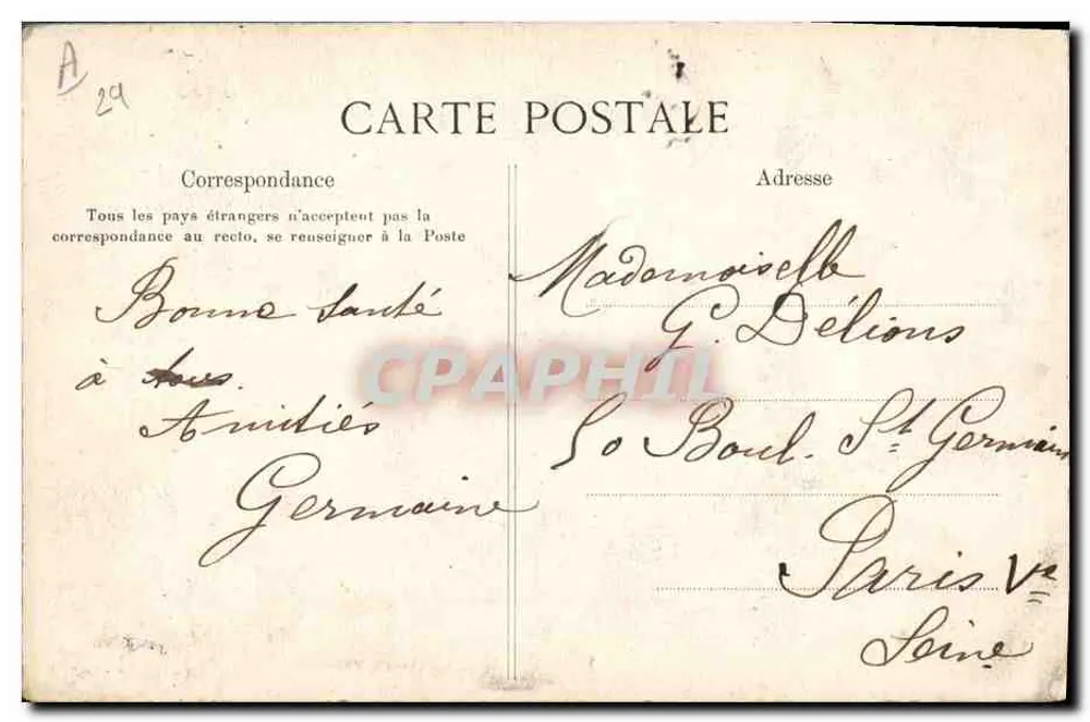 Ponte-l'Abbé — Uma Bigoudenne — Coleção Villate, Quimper - Verso