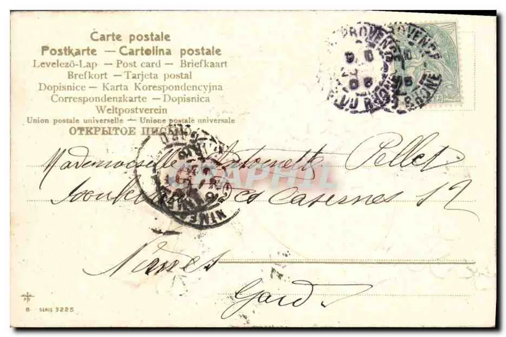 Violetas em um ovo — Páscoa — Editor não identificado, série não visível - Verso