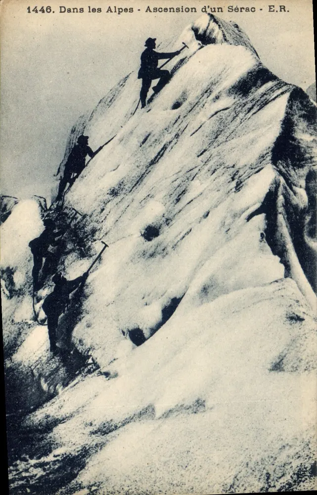 In den Alpen — Besteigung eines Seracs — E.R. n°1446 - Vorderseite