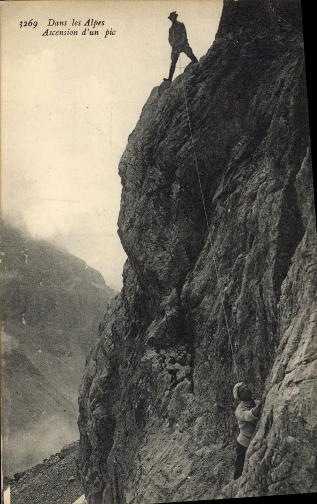 Aufstieg zu einem Gipfel — In den Alpen — E. Reynaud, Chambéry, Nr. 3269 - Vorderseite