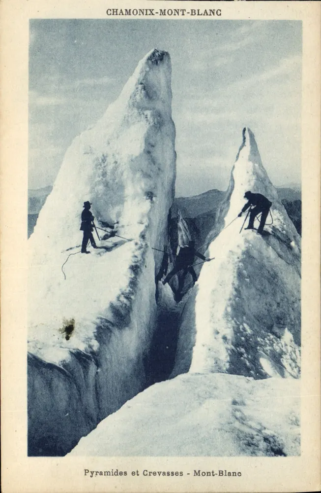 Pyramiden und Risse - Mont-Blanc — Chamonix-Mont-Blanc — G. Tattras, phot.édit. - Vorderseite
