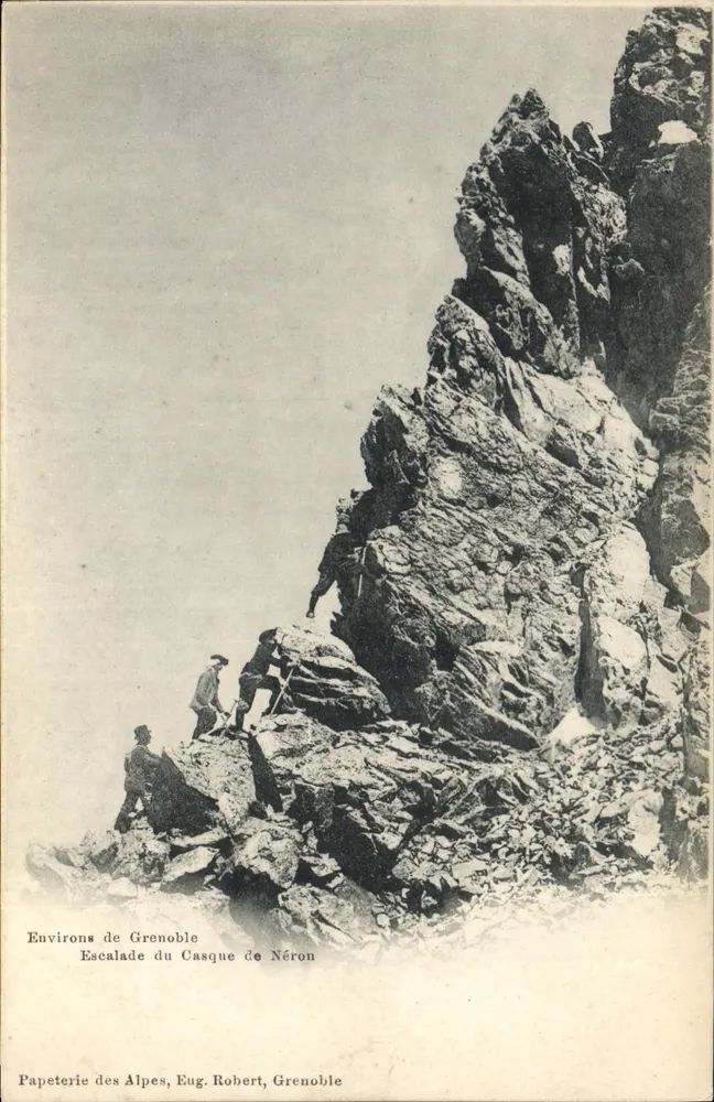 Escalada del Casco de Nerón — Alrededores de Grenoble — Papeterie des Alpes, Eug. Robert, Grenoble - Anverso