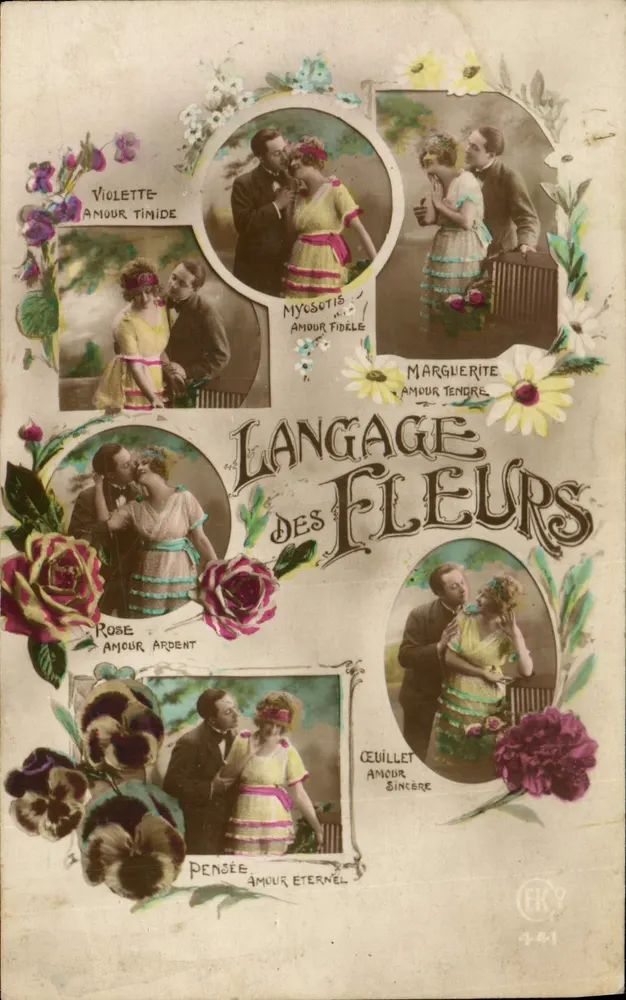 Linguagem das Flores — Editor EK n° 341 - Frente