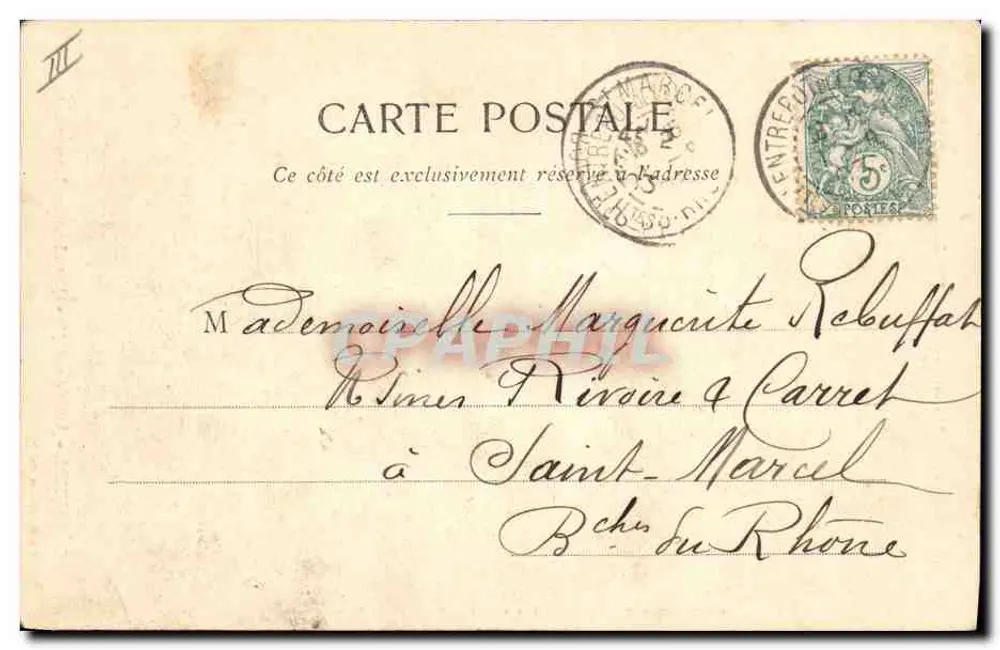 Sprache der Blumen — GÉRANÉUM — Phototype A. Bergeret et Cie, Nancy - Rückseite