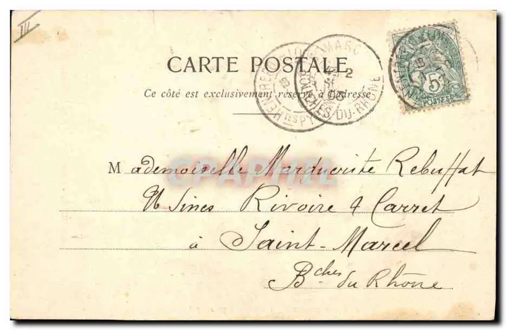 Sprache der Blumen — Die Glockenblume — Phototypie A. Bergeret & Cie, Nancy - Rückseite