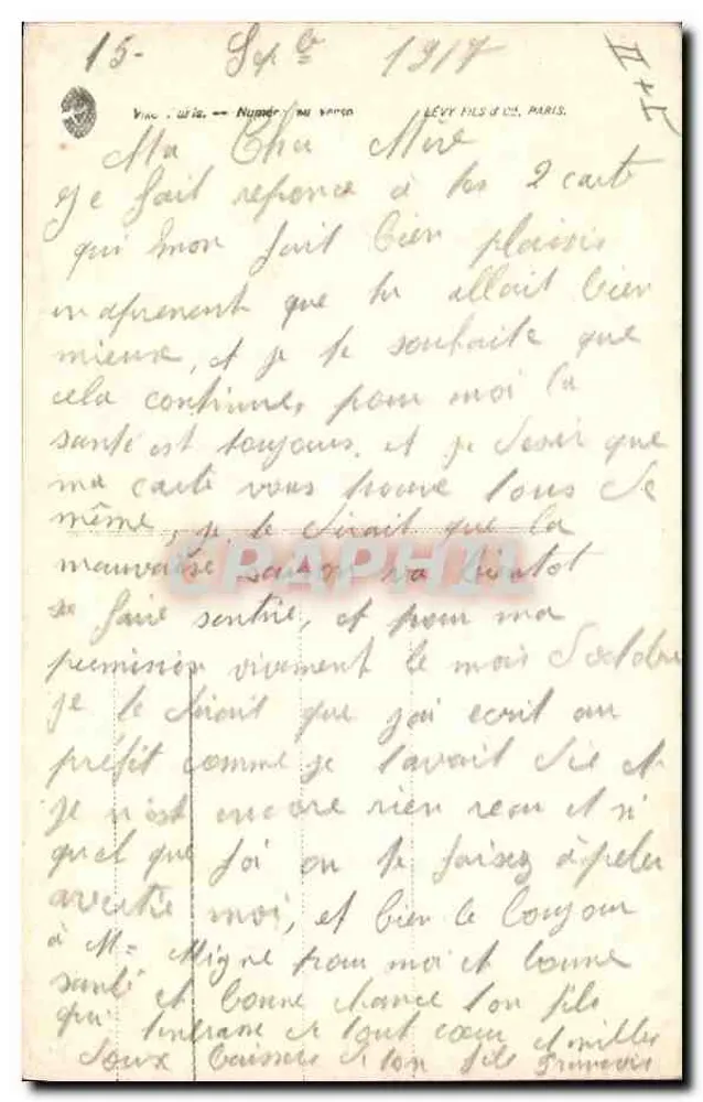 Marguerite — Sprache der Margerite — Misangé, n°814 - Rückseite