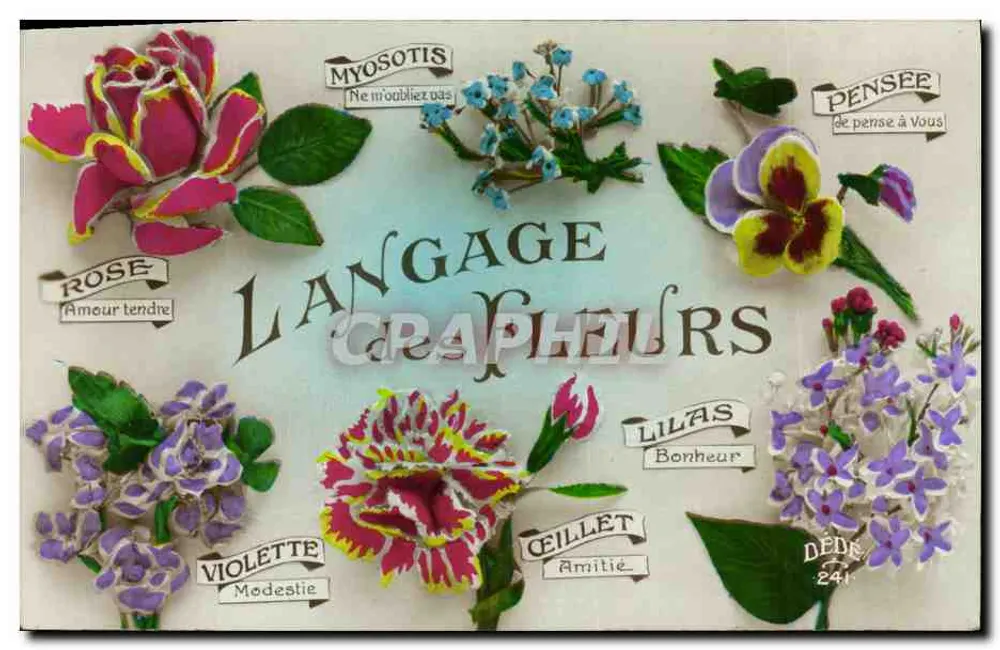 Linguagem das Flores — DÉDÉ 241 — Editor DÉDÉ - Frente
