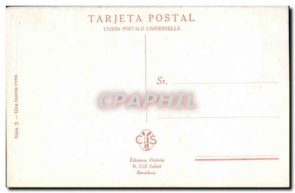 Corrida de touros — Editor N. Coll Salieti, Núm. 2 — Éditions Victoria, Barcelona - Verso