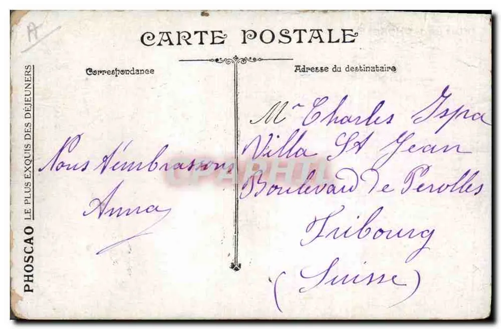Soldados franceses com canhão — B.3. EM GUERRA — NOSSO 75 EM AÇÃO — editor Phosca - Verso