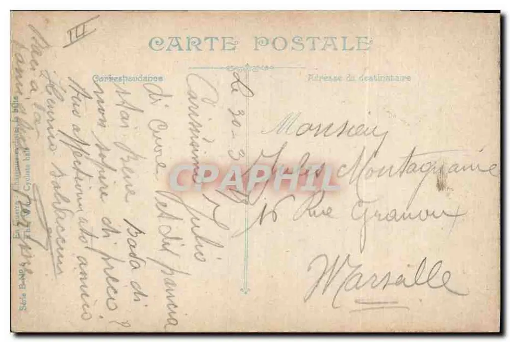 Kavallerie-Radreiter — Die Pause — Henri Baldaccini — L.V. C5 - Rückseite