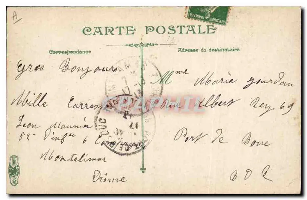 Infanterie — Abreise von Urlaubern — L.V. & Cie, Nr. 3586 - Rückseite