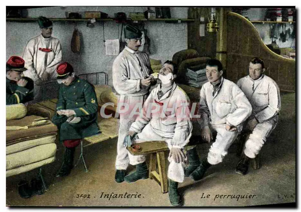 Infanterie — Der Friseur — L.V.A. n°3602 - Vorderseite