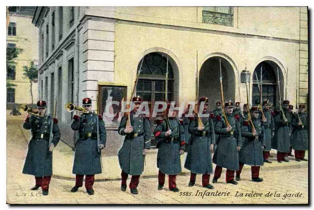 Infanterie. Die Nachwache der Wache — L.V.A.C.T. — Nr. 3585 - Vorderseite