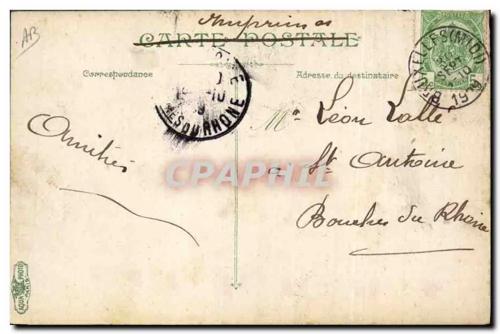 Infanterie. Die Nachwache der Wache — L.V.A.C.T. — Nr. 3585 - Rückseite