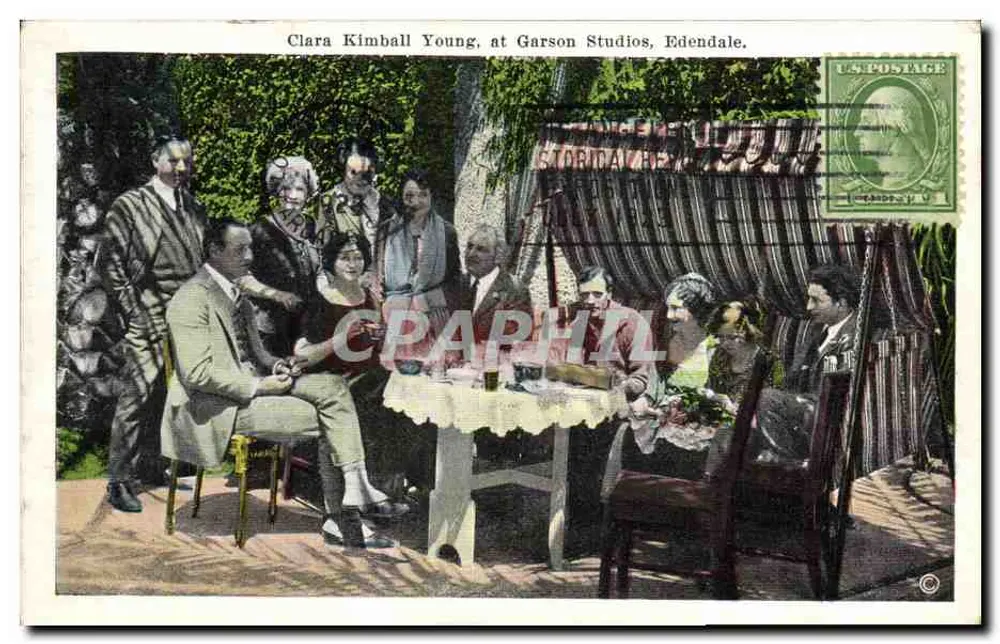 Clara Kimball Young, em Garson Studios, Edendale — Publicada pela California Postcard Co., Los Angeles