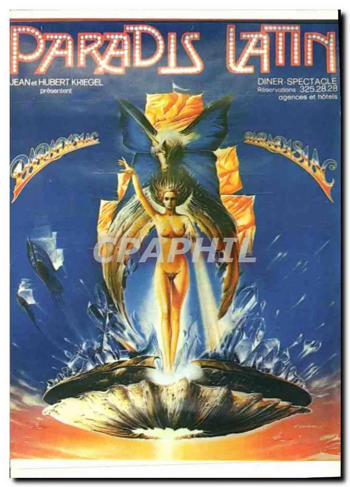 Paradis Latin — Cartel de la Revista Paradisiac — Editor Louis Barbier - Anverso