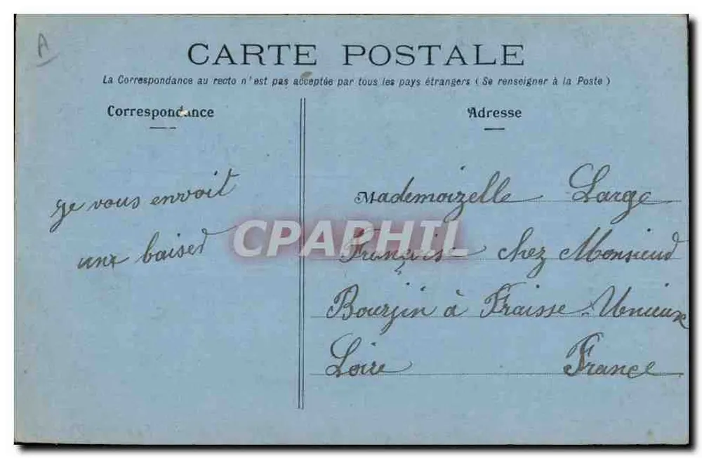 Arranjo de rosas e pomba — Lembrança — editor desconhecido, número de série não visível - Verso