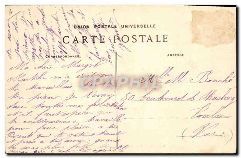 Deuarnenez — Toalete de uma Noiva — Villard, Quimper, n°1149 - Verso