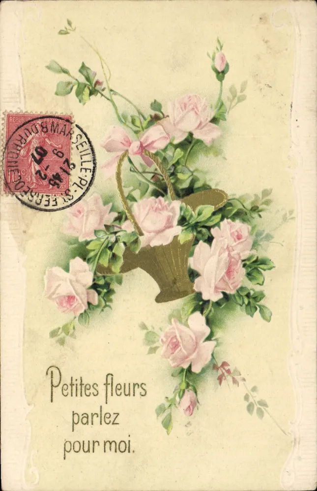 गुलाब के बूंद — 'छोटी फूल आपके लिए बोलें।' — H.F. Bureaux, पेरिस 692 - आगे