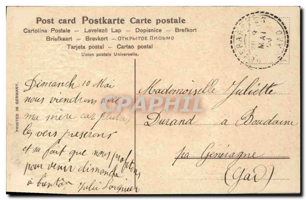 Un Conjonr de Miâlet — editore Miâlet, n° SER.683 - Verso