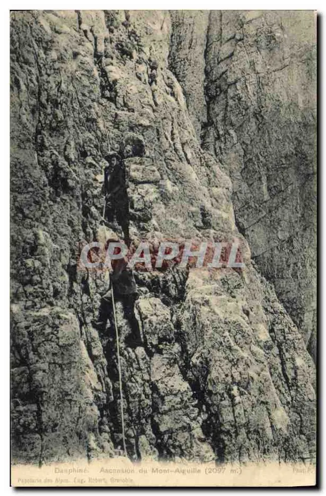Aufstieg zum Mont-Aiguille (2097 m.) — Dauphiné — Verlag Robert, Grenoble - Vorderseite