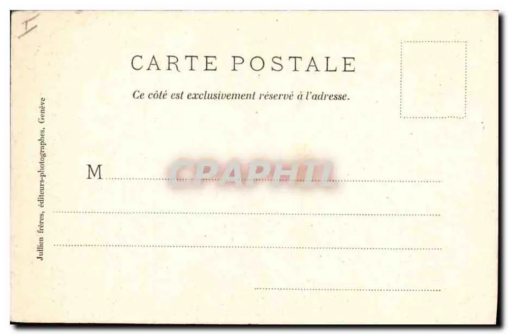 Chamonix - Ascensão de um Sérac — J.J.2231 — Julien Frères, Genève - Verso