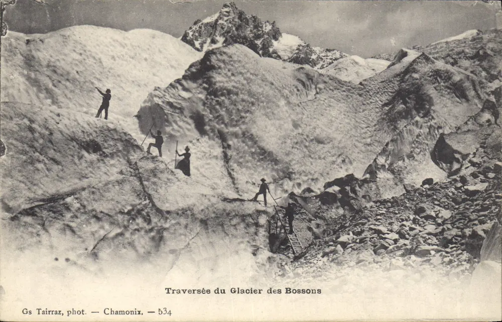 Überquerung des Bossons-Glacières — Gs Tairraz, phot. — Chamonix — 534 - Vorderseite