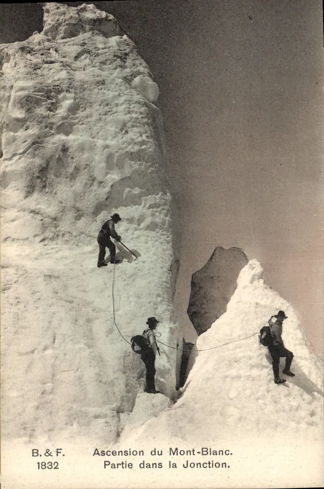 Aufstieg zum Mont-Blanc — Teil in der Jonction — B. & F. 1832 - Vorderseite