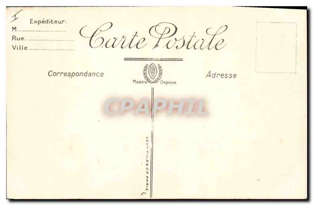 Landschaft des Südens — Oasis der Dattelpalmen — Verlag: Frankreich, Alger - Rückseite