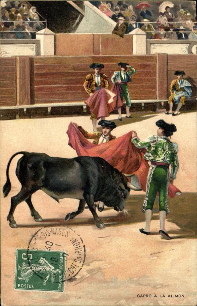 Capro à la Alimon — espetáculo de touro — editor R. F. editores, Paris - Frente