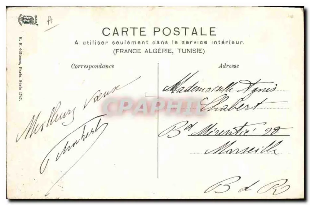 Capro à la Alimon — espetáculo de touro — editor R. F. editores, Paris - Verso
