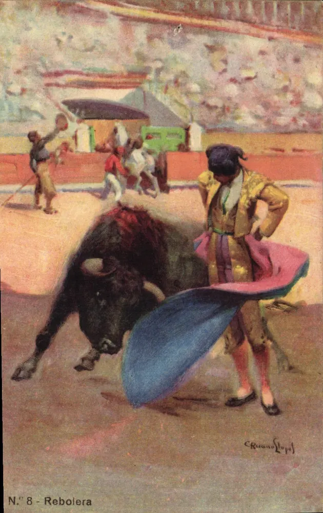 Rebolera — cena de touro — edição R. Sirey, n°8 - Frente