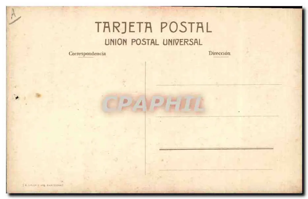 Salida del toril — scène de corrida — éditeur C. Ruanoslopil, n° 4 - Verso