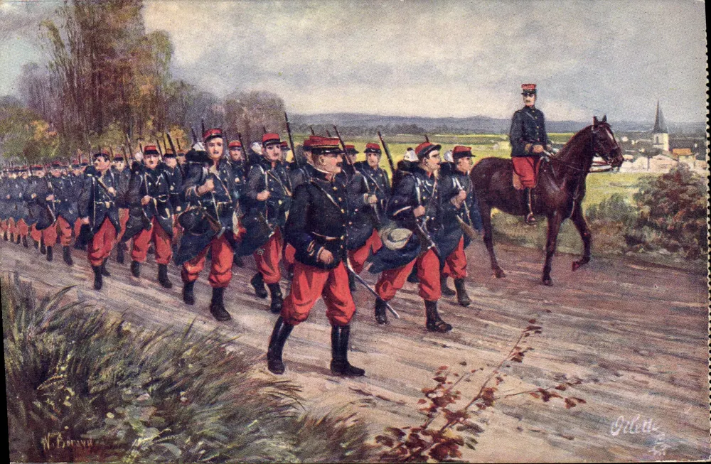 Französische Armee — Infanterie — Nr. 8 — Verlag Tuck - Vorderseite