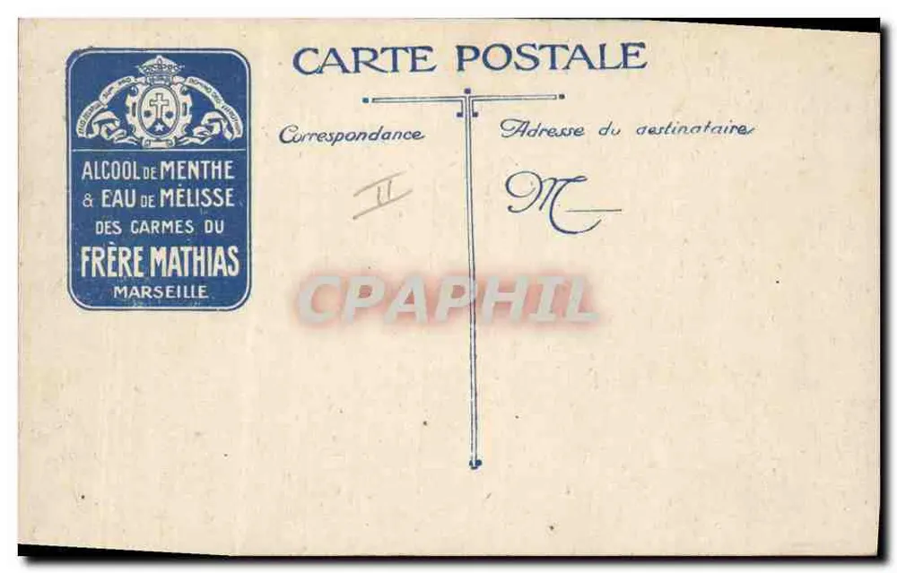 Soldaten in Blauem Uniform Karten Spielen — Ein Gutes Spiel — Bruder Mathias, Marseille - Rückseite
