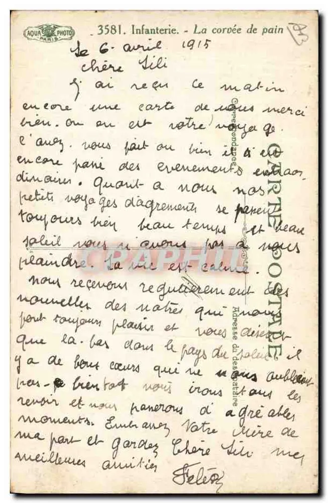 A tarefa do pão — cena de distribuição — L.V. (editor) n°3581 - Verso